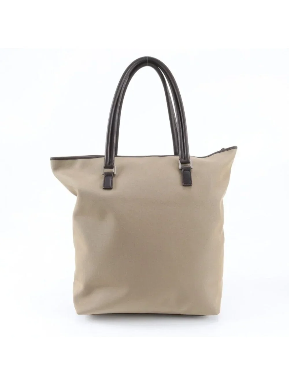 Gucci Leather Canvas Tote Shoulder Business Document